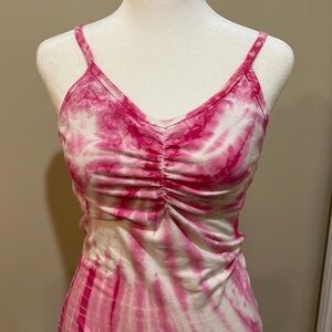HardTail pink tie dyed tank, size S